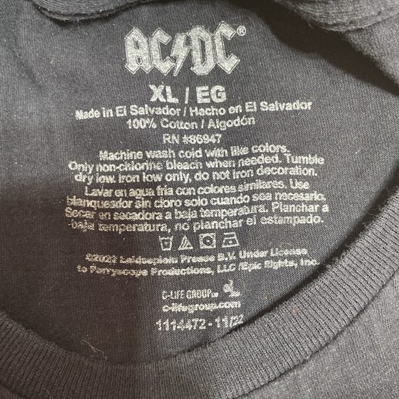 AC/DC For Those About To Rock Blk T-Shirt - Picture 5 of 5